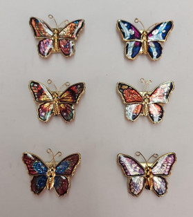 Butterfly Magnets 6 Asst