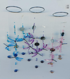 Dragonfly 4 Tier Wind Chime 3 Asst