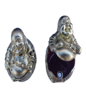 Gold Happy Buddha Jewelry/Pin Pewter Box