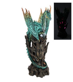 26cm Guardian Forest Dragon on Tree Nest