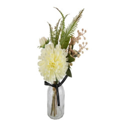 White Floral Arrangement In Vase 36cm