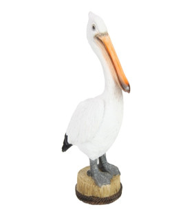 Standing Pelican On Log 21cm