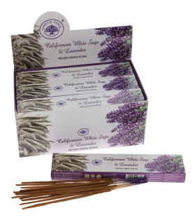 Green Tree White Sage & Lavender incense 15g