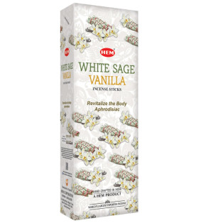 Hem White Sage & Vanilla Incense Hex