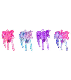 Miniature Acrylic Unicorn Charm Asstd