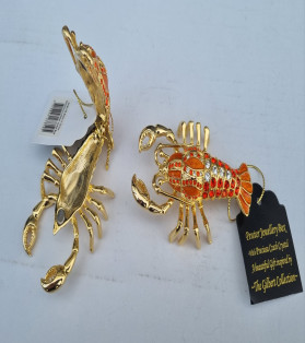 Gemstone Lobster Jewelry Box