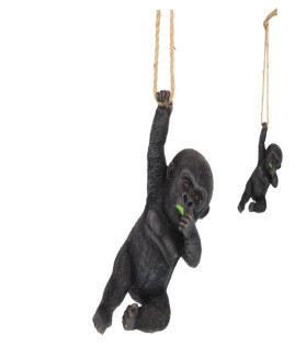 72cm Hanging Black Bay Gorilla