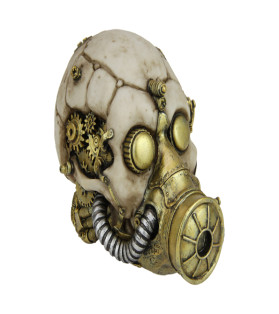 19cm Skull with Breathing Mask