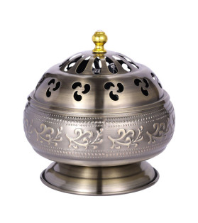 Coil Incense Holder With Lid - Bronze