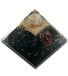 Small Black Tourmaline Orgonite Pyramid 5.5cm