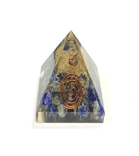 Small Lapis Lazuli Orgonite Pyramid 5.5cm
