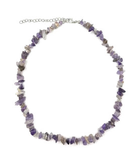Amethyst Crystal Chip Necklace