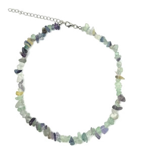 Fluorite Crystal Chip Necklace