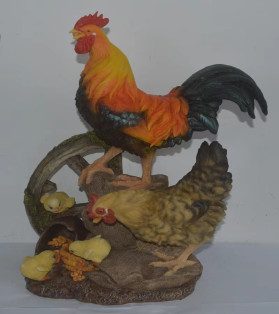 44cm Chicken Playing Family