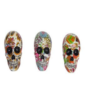 Resin Skull With Paisley Prints
