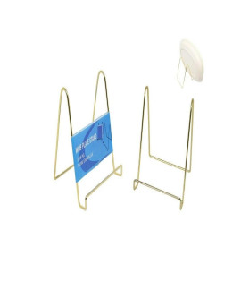12cm Gold Wire Plate Stand Easel