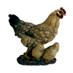 28.5cm Hen With Three Chickabiddy