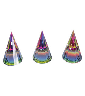 6cm Crystal Pyramid Paperweight