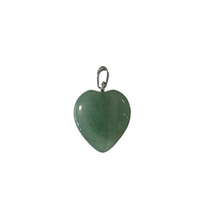 20mm Green Aventurine Heart Pendant