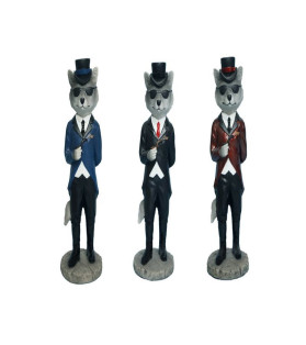 Sophisticated Wolf in Tux & Top Hat