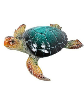 38cm Realistic Marble Blue Turtle