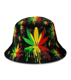 Bucket Hat Rasta Cannabis