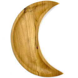 30cm Crescent Moon Wooden Plate