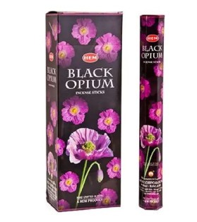 Hem Black Opium Incense (Hex)