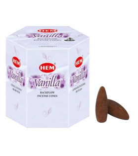 Hem Vanilla Backflow Cones in Box