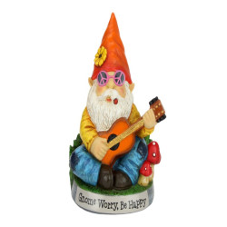 21cm Hippy Gnome - Gnome Worry Be Happy