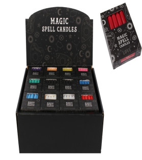 10cm Magic Spell Candles Display (12 per packet)
