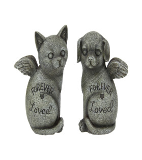 15cm Memorial Dog/Cat with Wings 2 Asstd