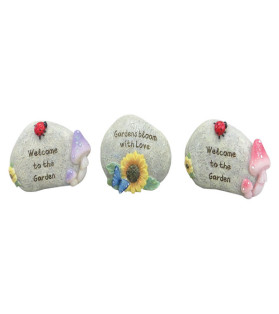 6cm Garden Rock 3 Asstd