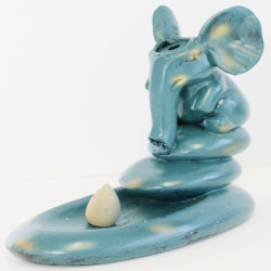 18CM Elephant Backflow Burner - BLUE
