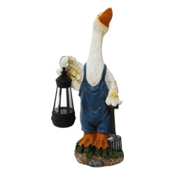 31cm Farmer Duck with Solar Lantern