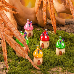 Miniature Mushroom House 36pc
