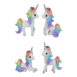 11cm Rainbow Cute Unicorn 4 Asstd