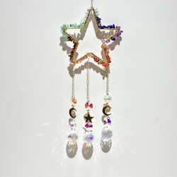 Crystal Suncatcher Star 7 Chakra