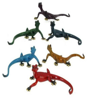 20cm Marble Look Lizard 6 Asstd