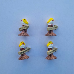 Miniature Bird Sign Post
