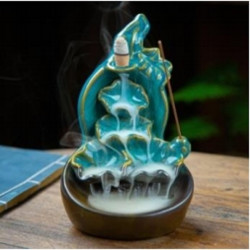 Gourd Lotus Ceramic Backflow Burner