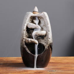Small Waterfall Ceramic Backflow Burner 13 x 8cm