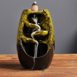 Small Waterfall Ceramic Backflow Burner 13 x 8cm