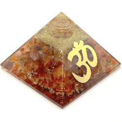 Carnelian Orgonite Pyramid