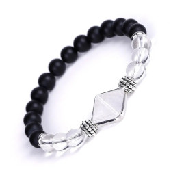 Clear Quartz Pyramid Bracelet