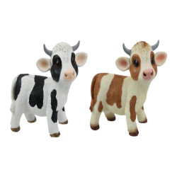 14cm Standing Cute Spotted Cow 2 Asstd