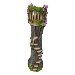 25cm Fairy Garden Castle Tower with Spiral Staircase