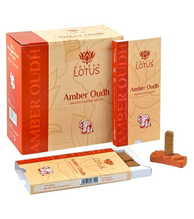 Golden lotus Amber Oudh Smudge Bricks