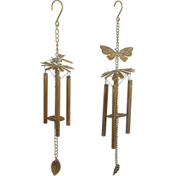 55cm Butterfly/Dragonfly Metal Wind Chime 2 Asstd