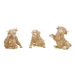 Hear/See/Speak Highland Cow 3 Asstd